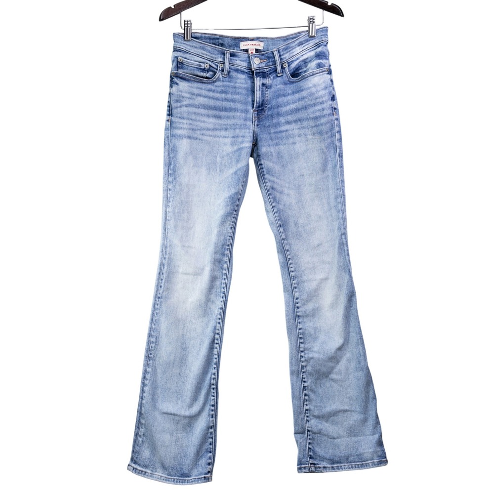 Lucky Brand Sweet Mid Rise Bootcut Jeans Women's Size 6 28R Light Wash Blue